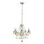 First Choice Lighting Marie Champagne 5 Light Chandelier