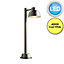 First Choice Lighting - Maxwell  Stainless Steel & Brushed Aluminium IP44 Outdoor 60cm LED Post Light