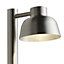 First Choice Lighting - Maxwell  Stainless Steel & Brushed Aluminium IP44 Outdoor 60cm LED Post Light