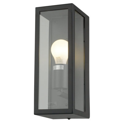 First Choice Lighting Montrose Black Outdoor Wall Light