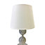 First Choice Lighting Mosaic Chrome Mirrored Glass White Touch Table Lamp With Shade