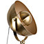 First Choice Lighting Neo Satin Brass Gold Tripod Floor Lamp