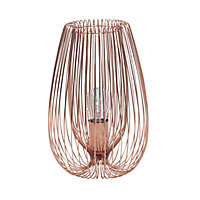 First Choice Lighting Quinn Copper Table Lamp