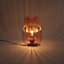 First Choice Lighting Quinn Copper Table Lamp