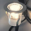 First Choice Lighting Set of 10 15mm Stainless Steel IP67 Warm White LED Decking Kit with Dusk til Dawn Photocell Sensor