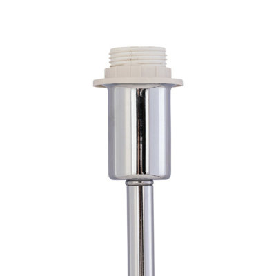 First Choice Lighting Set of 2 Chrome Touch Operated Stick Table Lamp Bases Only