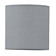 First Choice Lighting Set of 2 Grey Chrome Grey Stick Table Lamp With Shades