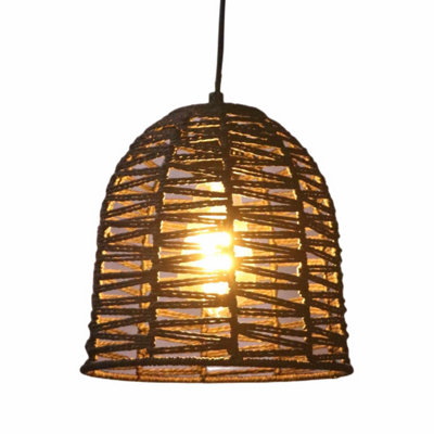 First Choice Lighting Set of 2 Kleo Dark String Pendant Lightshade