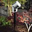 First Choice Lighting Set of 2 Luminatra LED Aluminium Frosted IP65 Outdoor Spike Lights