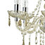 First Choice Lighting Set of 2 Marie Champagne 5 Light Chandeliers