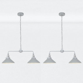 Grey chandelier deals b&q