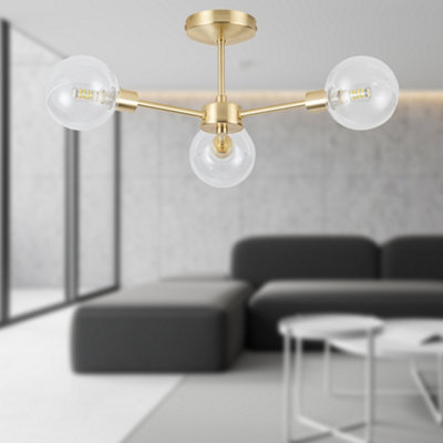 First Choice Lighting Set of 2 Toner Satin Brass with Clear Glass ...