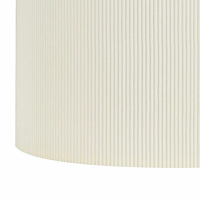 First Choice Lighting Set of 2 White Pleated 25cm Pendant Lightshades