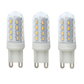 First Choice Lighting Set of 3 LED G9 Light Bulbs
