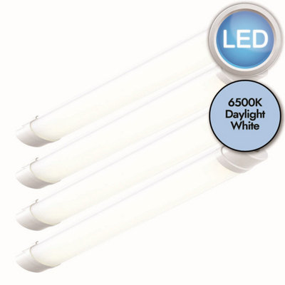 First Choice Lighting Set of 4 Reeve 2ft LED IP65 Outdoor Strip Lights