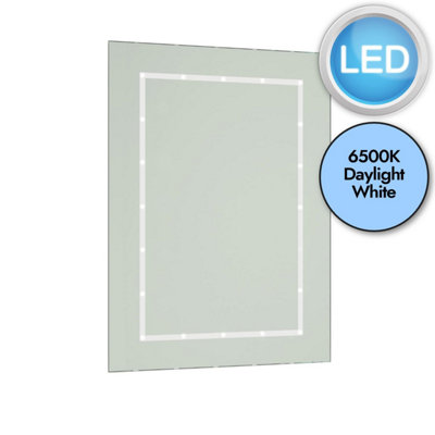 Battery operated deals bathroom mirror b&q