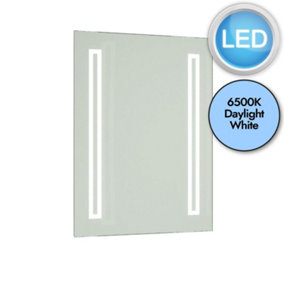 First Choice Lighting Spa LED Mirrored Glass IP44 60 cm Strip Bathroom Battery Operated Mirror