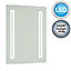 First Choice Lighting Spa LED Mirrored Glass IP44 60 cm Strip Bathroom Battery Operated Mirror