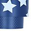 First Choice Lighting Star Blue White Star Print Easy Fit Fabric Pendant Shade