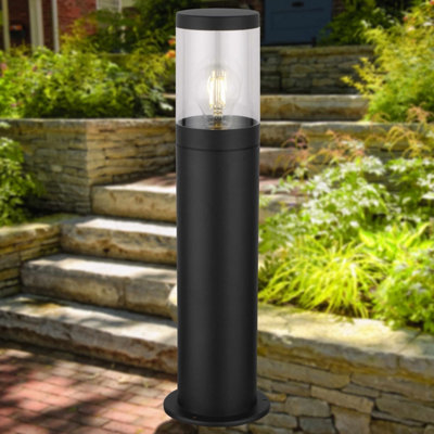 First Choice Lighting Storm Black IP44 Outdoor 50cm Post Light