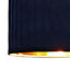 First Choice Lighting Sundance Navy Blue Velvet Pleated 30cm Lamp Shade with Gold Inner