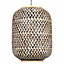 First Choice Lighting Tonia Mixed Rattan Easy Fit Fabric Pendant Shade