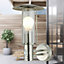 First Choice Lighting Treviso Stainless Steel Clear Glass IP44 Outdoor Sensor Wall Light