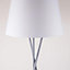 First Choice Lighting Trinity Grey White Tripod Floor Lamp