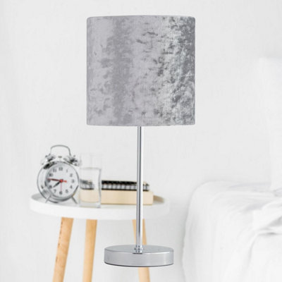 Crushed velvet hot sale floor lamp