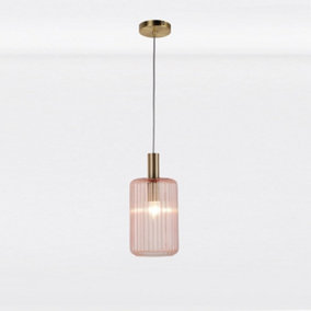 B&q glass deals pendant light