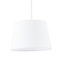 First Choice Lighting - White Cotton 23cm Tapered Cylinder Pendant or Lamp Shade