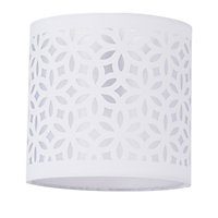 First Choice Lighting White Laser Cut 15.5cm Table Lamp Shade