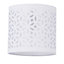 First Choice Lighting White Laser Cut 15.5cm Table Lamp Shade
