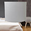 First Choice Lighting White Linen 20cm Pendant or Table Lamp Shade
