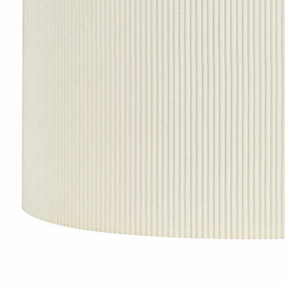 First Choice Lighting White Pleated 25cm Pendant Lightshade