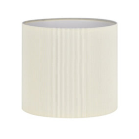 First Choice Lighting White Pleated Fabric Shade