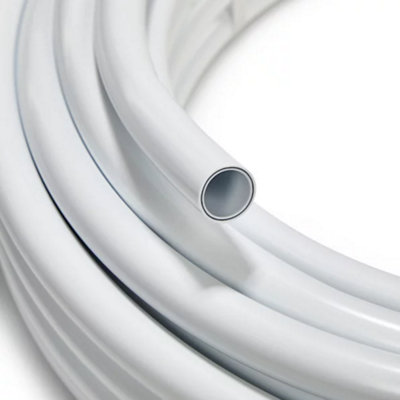 Firstfix 10mm White fit Push Fit Barrier Pipe 2 Meters