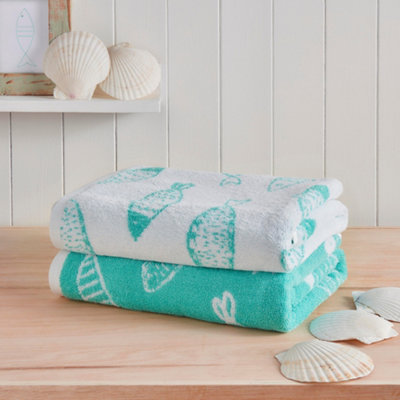 Fish 100% Cotton Jacquard Towel Price Comparisons | Compare The Build