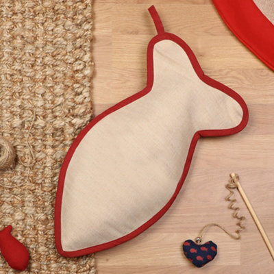 Fish Shaped Pet Xmas Decoration Christmas Stocking - 3