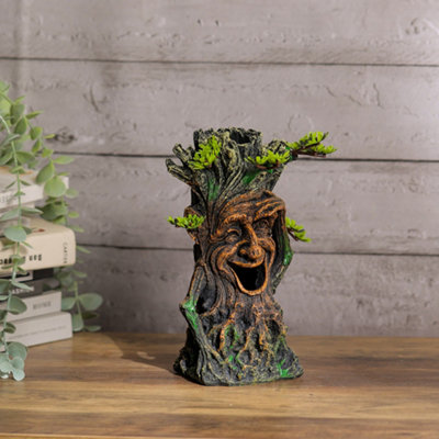 GOFYLIN Aquarium Decor Set – 1 Resin Hollow Tree Trunk & 2 Starfish, Betta Fish Tank Accessories