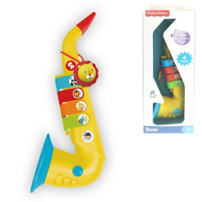 Fisher Price Animal 4 Note Saxophone Kids Toys Children Easy-to-use