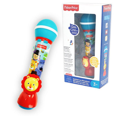 Fisher Price Lion Hand Microphone with built in Music and Sounds