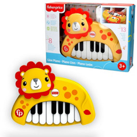 Fisher Price Lion Keyboard Piano and Xylophone with built in Music and Sounds