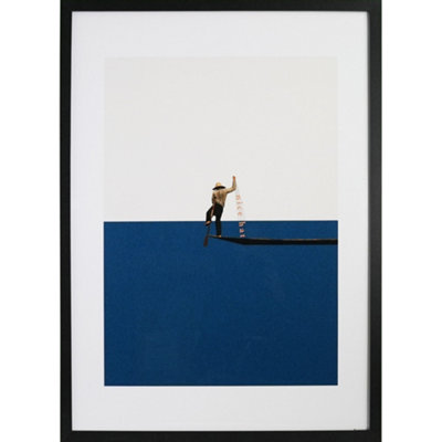 Fishing For Compliments - Maarten Léon - 50 x 70cm Framed Print