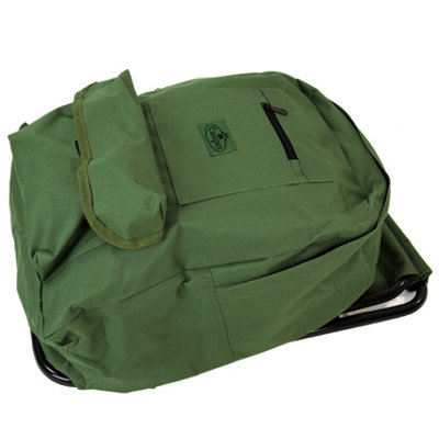 Fishing Tackle Stool Backpack Seat Bag Camping Hiking Rucksack Chair