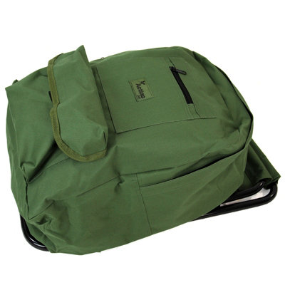 Fishing Tackle Stool Backpack Seat Bag Camping Hiking Rucksack Chair