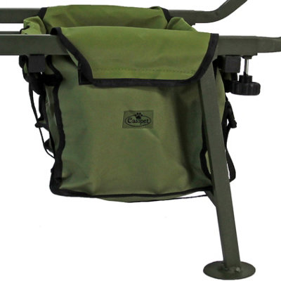 Fishing Trolley Solid PU Wheel Folding Barrow Cart with Detachable Bag - 4