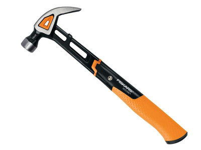 Fiskars 1027202 Anti Shock IsoCore Finishing Hammer 16oz Curved Claw ...