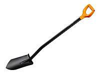 Fiskars 1066716 Solid Metal Pointed Spade Shovel FSK1066716