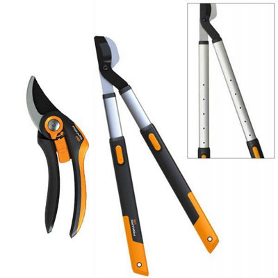 Fiskars 112500 SmartFit Telescopic Lopper L86 1013564 & 111610 Bypass ...